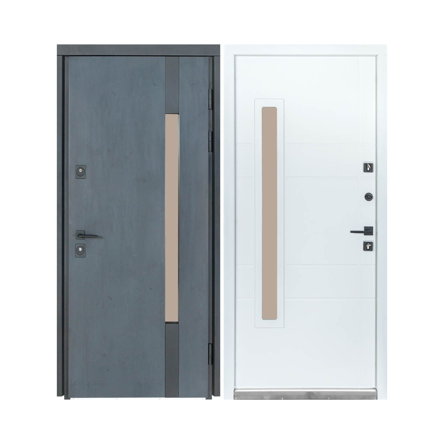 TERMO HOUSE modelis 705/431 Tumšs antracīts/Balts satīns